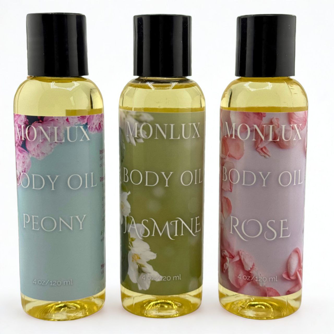 Floral Body Oil Gift Set – Jasmine, Rose & Peony
