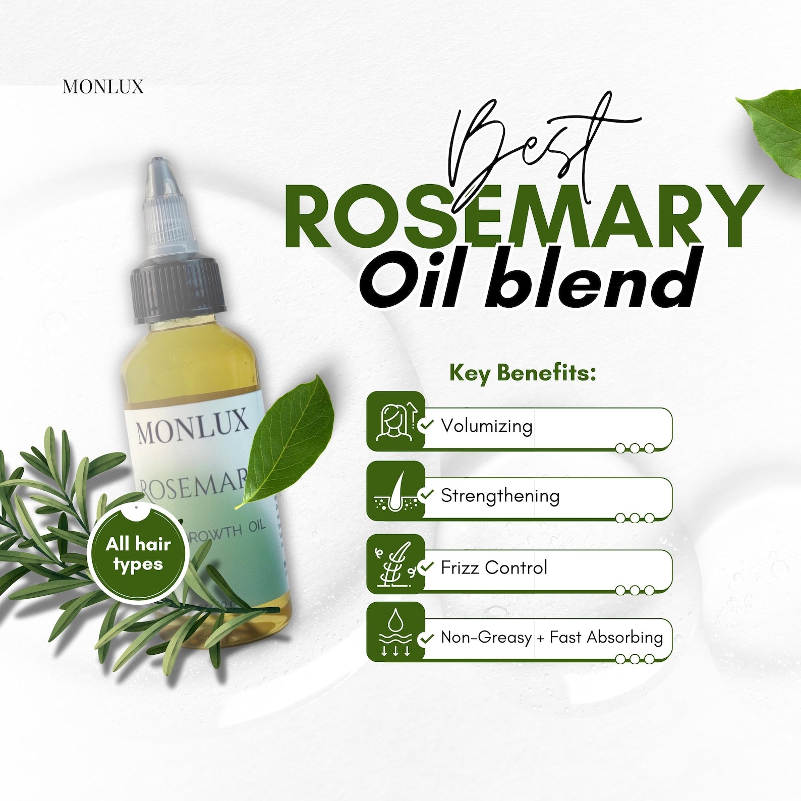 Castor & Rosemary Hair Oil Set