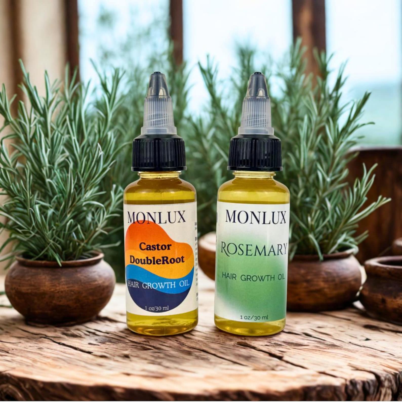 Castor & Rosemary Hair Oil Set