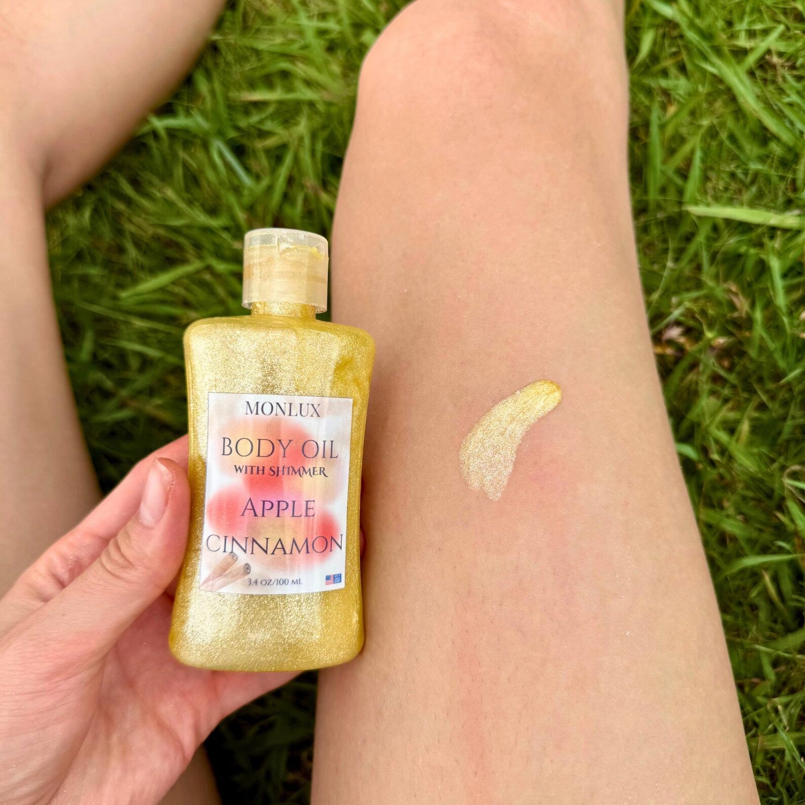 Body Oil Set – Sweet Scented Glow Oils Monkey Fart & Apple Cinnamon
